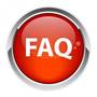 Bouton internet question FAQ icon red Royalty Free Stock Illustrations